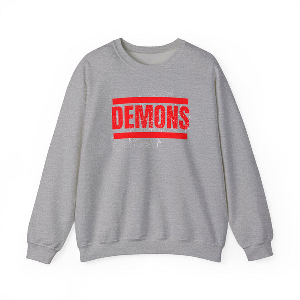 DEMONS distressed sweatshirt