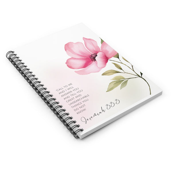 Jeremiah 33:3 notebook