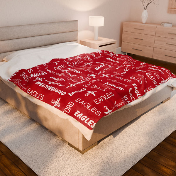 Weatherford Eagles Plush Blanket