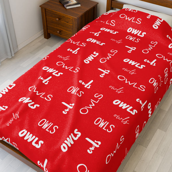 Owls Plush Blanket