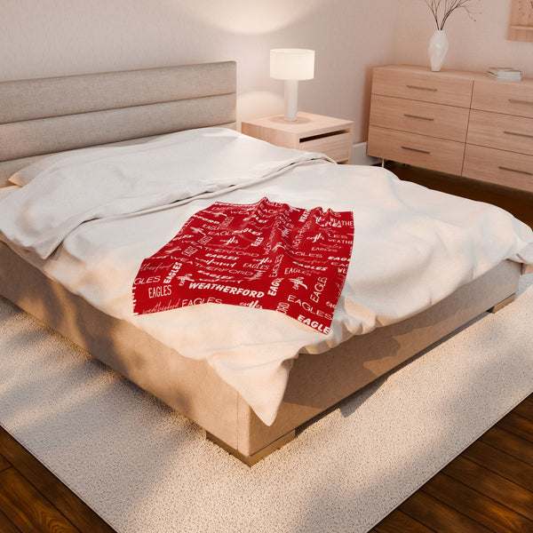 Weatherford Eagles Plush Blanket
