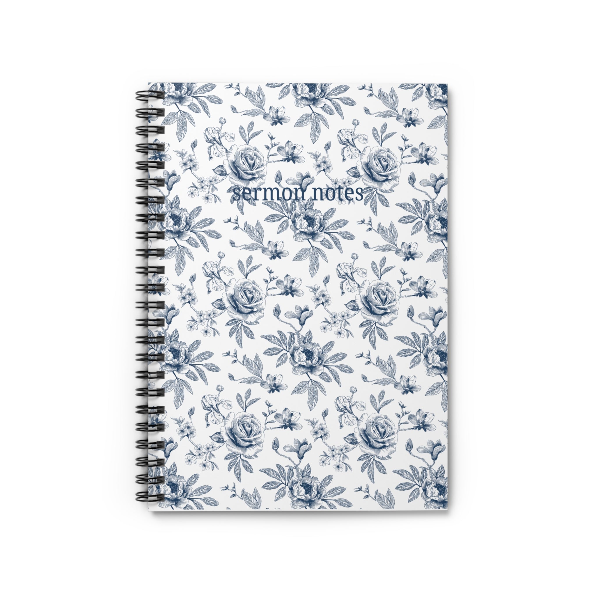 Floral Sermon Notes Notebook