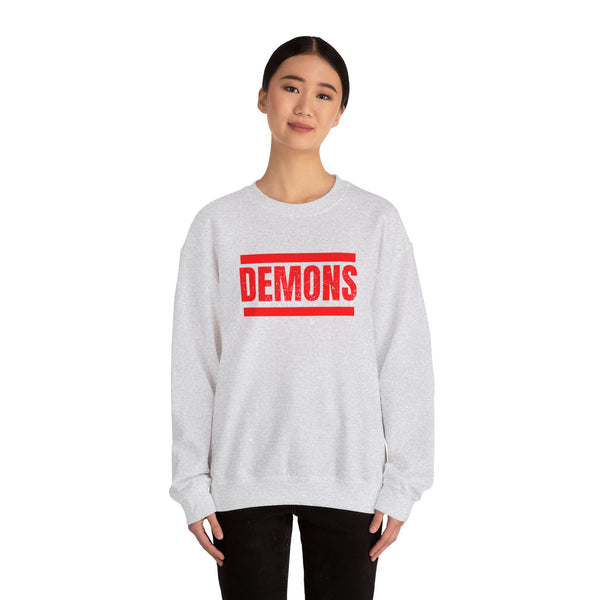 DEMONS distressed sweatshirt