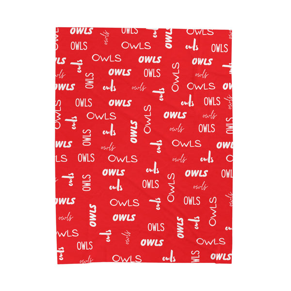 Owls Plush Blanket