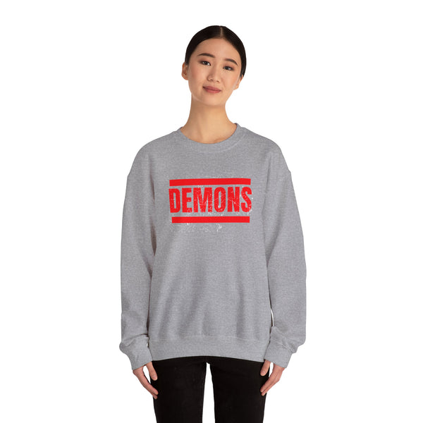 DEMONS distressed sweatshirt