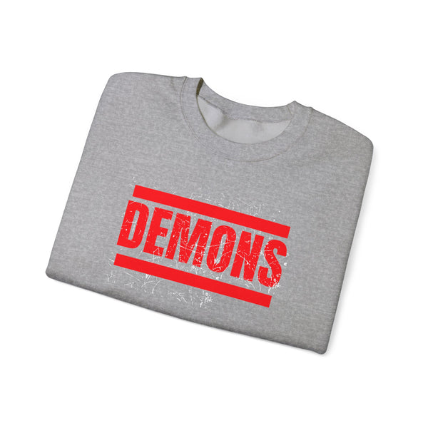 DEMONS distressed sweatshirt