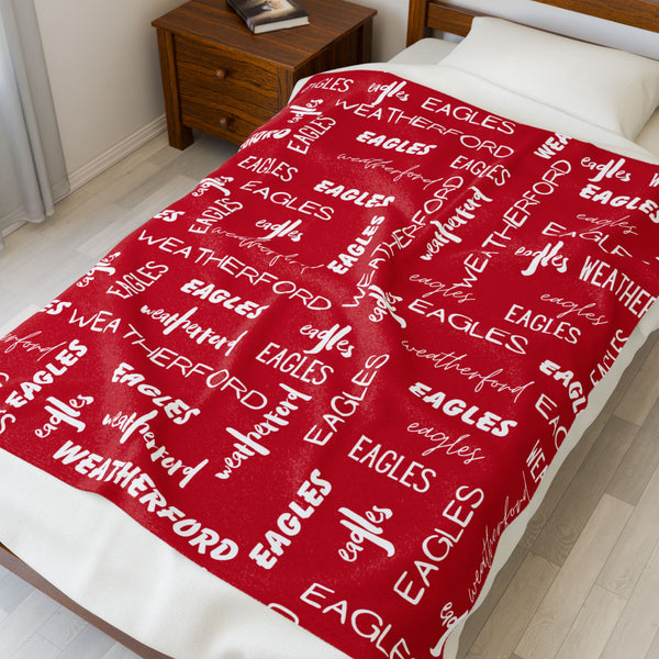 Weatherford Eagles Plush Blanket