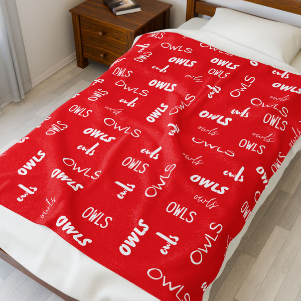 Owls Plush Blanket