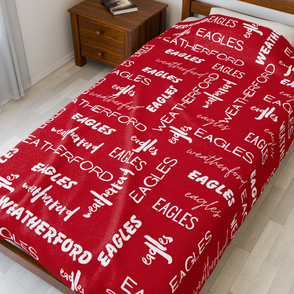 Weatherford Eagles Plush Blanket